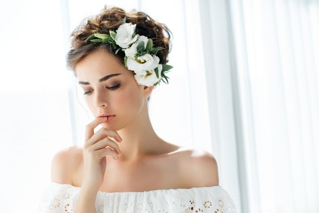 penteado de noiva para cabelo liso curto