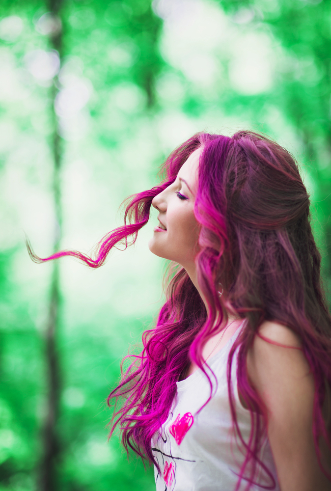  Cabelo magenta