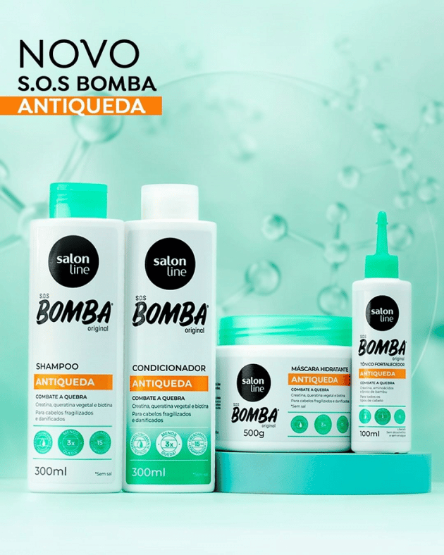 Redesenho da Linha completa SOS Bomba Antiqueda da Salon Line