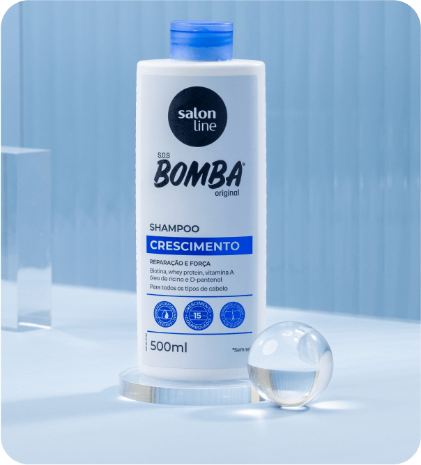 shampoo da linha SOS Bomba da Salon Line