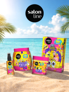 Linha Bob Esponja: rotina capilar divertida e eficaz para o verão