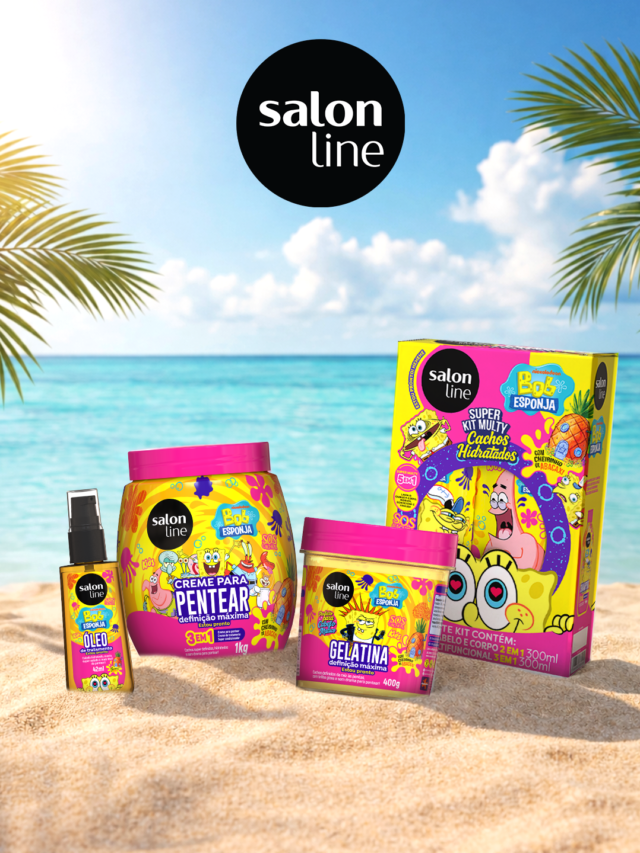 Linha Bob Esponja: rotina capilar divertida e eficaz para o verão