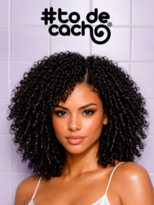 Finalização com GelaCola para cachos e crespos mais duradouros