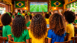 Torcida no bar ou em casa: como deixar os cachos incríveis para os jogos